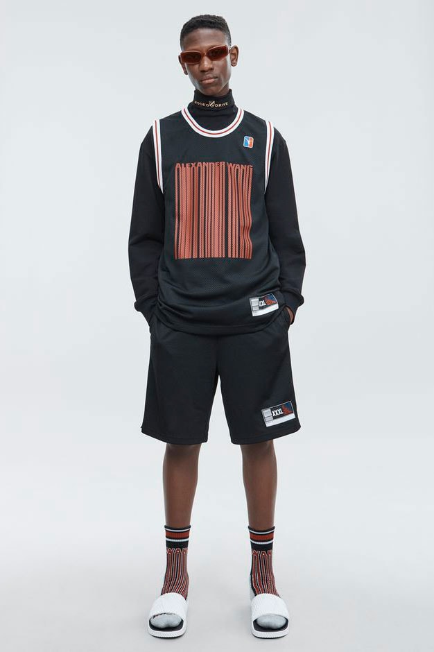 Alexander Wang Newest Barcode Capsule Fall 2018 Hoodie Track Pants T shirt Top Socks