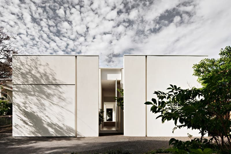 All White House by Studio Four Architecture in Melbourne Australia Homes Houses Sleek Simplistic Modern Interior Exterior Swimming Pool