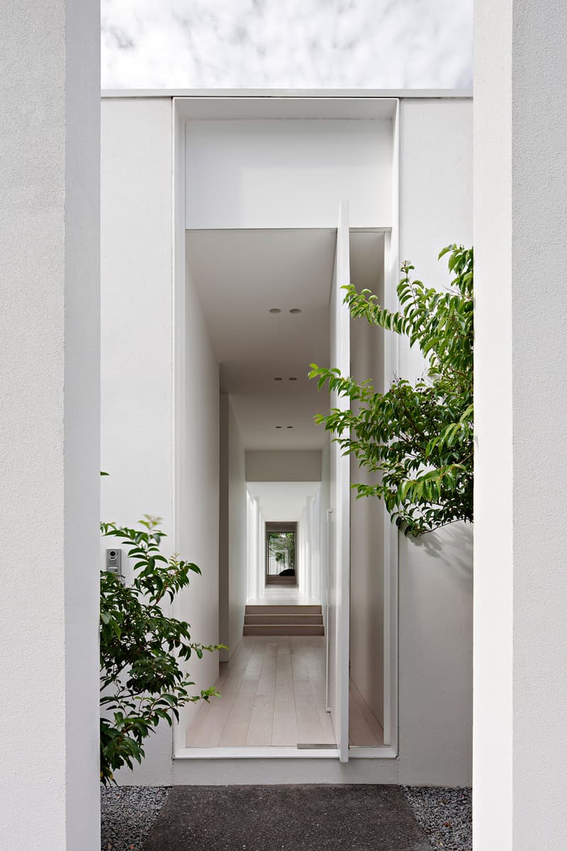 All White House by Studio Four Architecture in Melbourne Australia Homes Houses Sleek Simplistic Modern Interior Exterior Swimming Pool