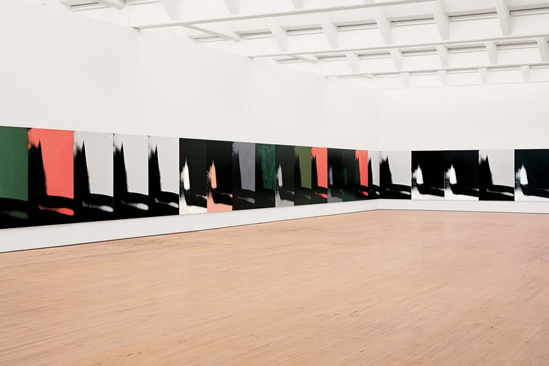 andy warhol shadows calvin klein headquarters dia beacon artworks art canvasses