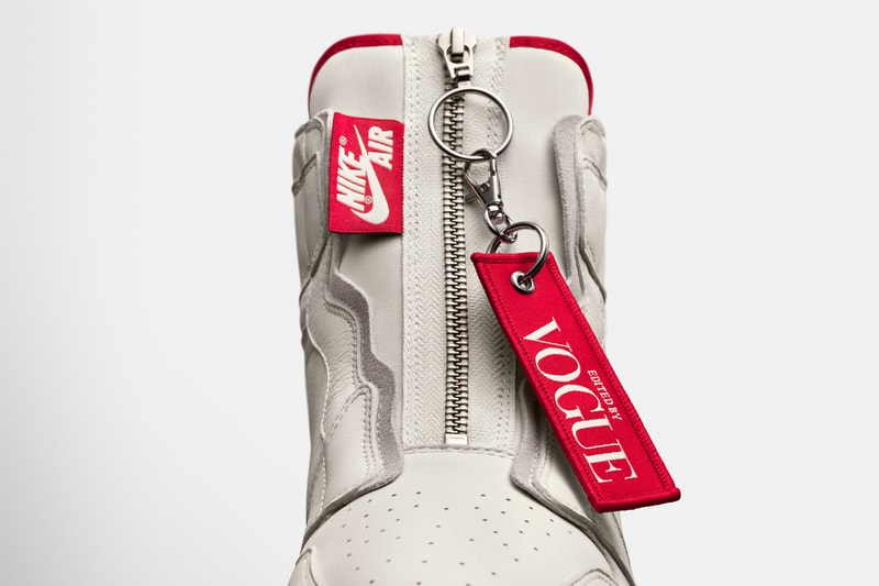 Anna Wintour Vogue magazine nike Air Jordan brand 1 3 Sneakers shoes red white i iii edited by awok ok okay sail university black tweed