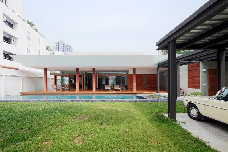 Aree House Monotello Khwaeng Samsen Nai Thailand Architecture Design Homes Houses Swimming Pool Modern Interior Exterior Wooden Sleek
