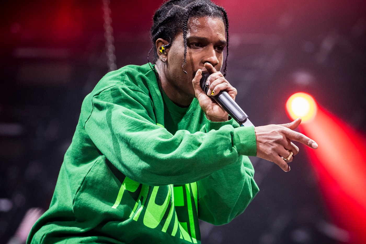 A$AP Rocky Performing on Stage