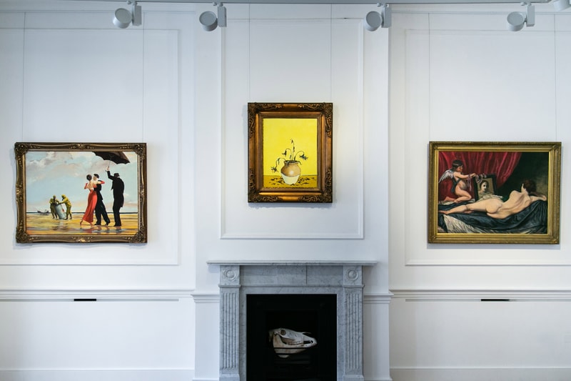 Banksy "Greatest Hits" Exhibition Lazinc London Closer Look Inside Famous Art Pieces