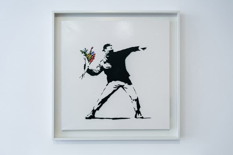 Banksy "Greatest Hits" Exhibition Lazinc London Closer Look Inside Famous Art Pieces