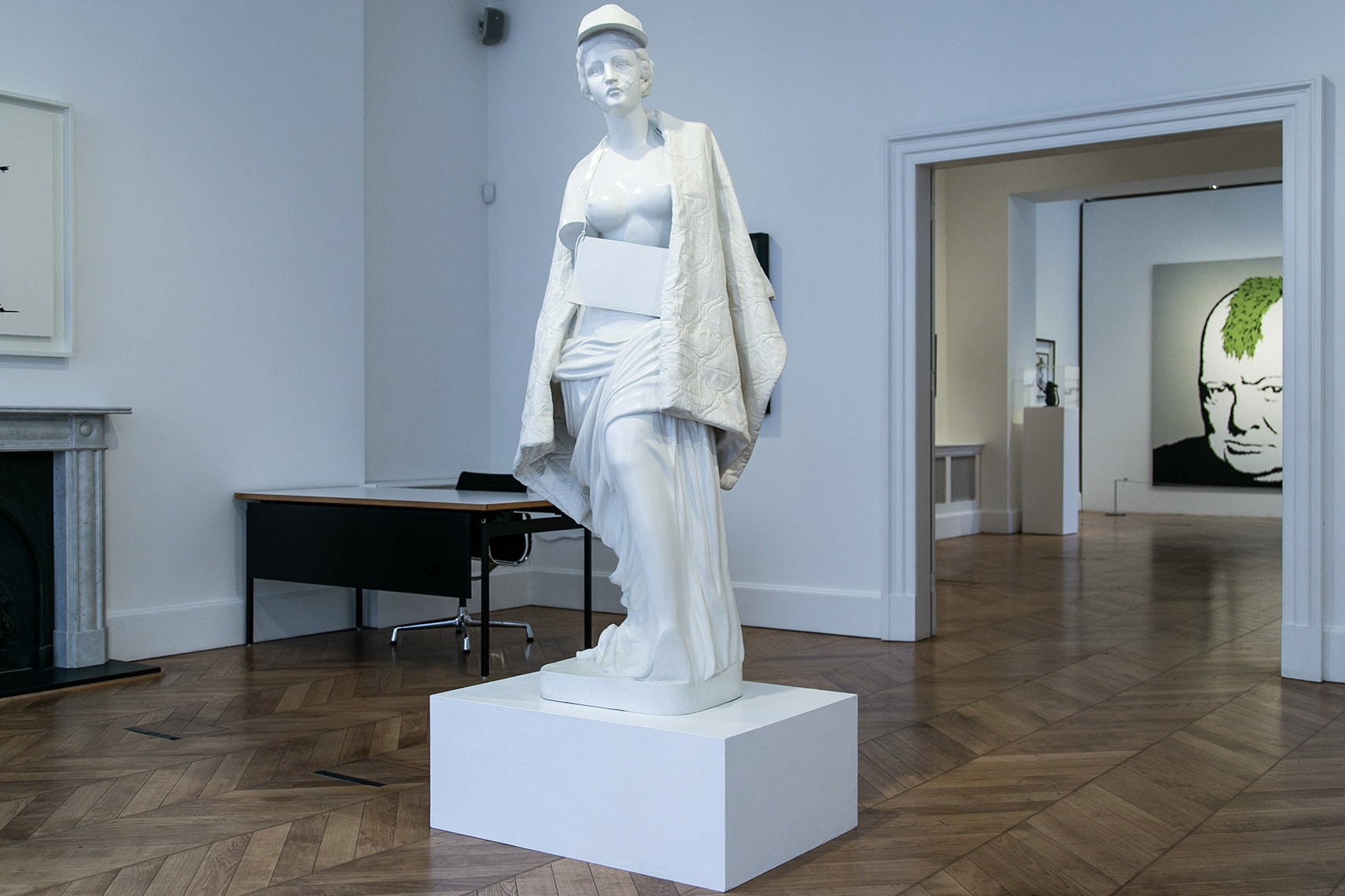 Banksy "Greatest Hits" Exhibition Lazinc London Closer Look Inside Famous Art Pieces