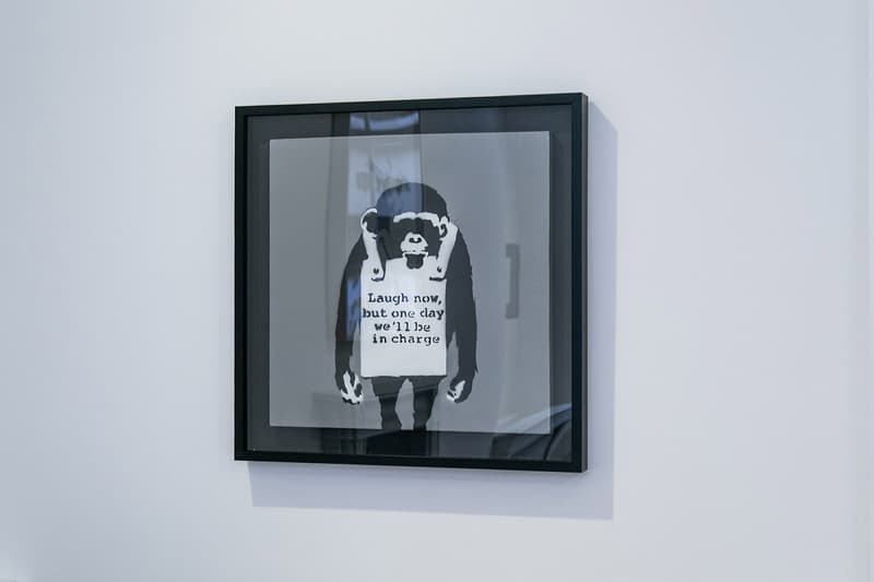Banksy "Greatest Hits" Exhibition Lazinc London Closer Look Inside Famous Art Pieces