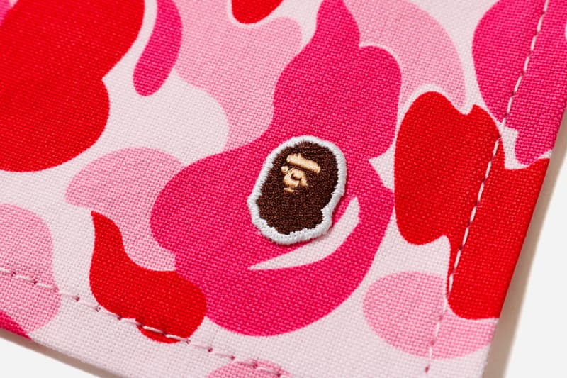 bape abc camo place mat coaster set pink