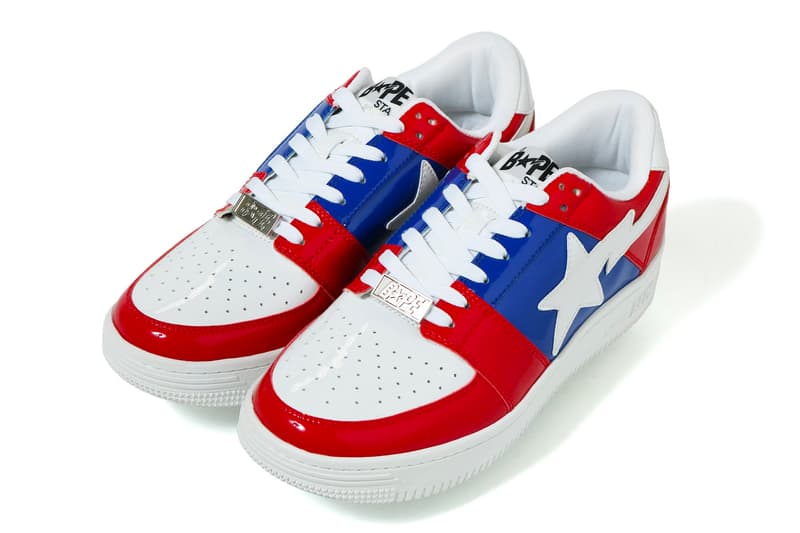 bape bape sta low summer 2018 red white blue