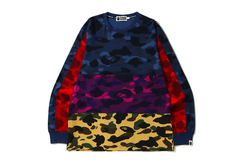 bape mix camo crewneck