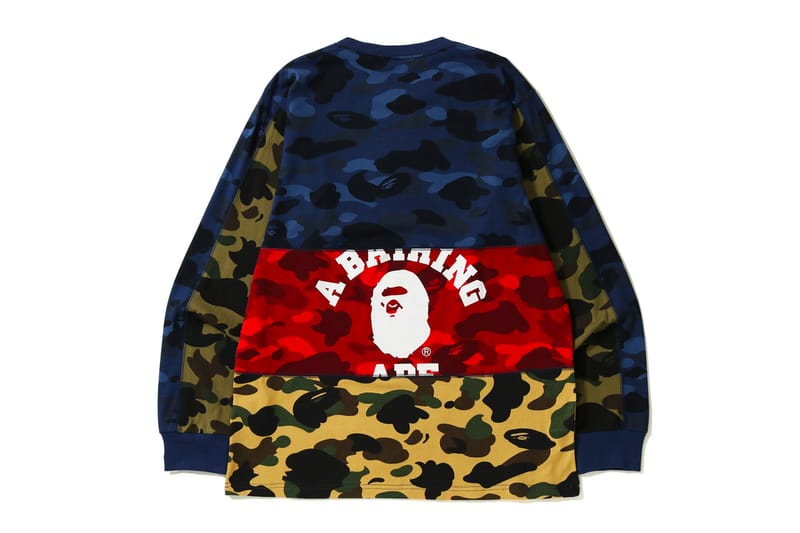 bape mix camo shark hoodie