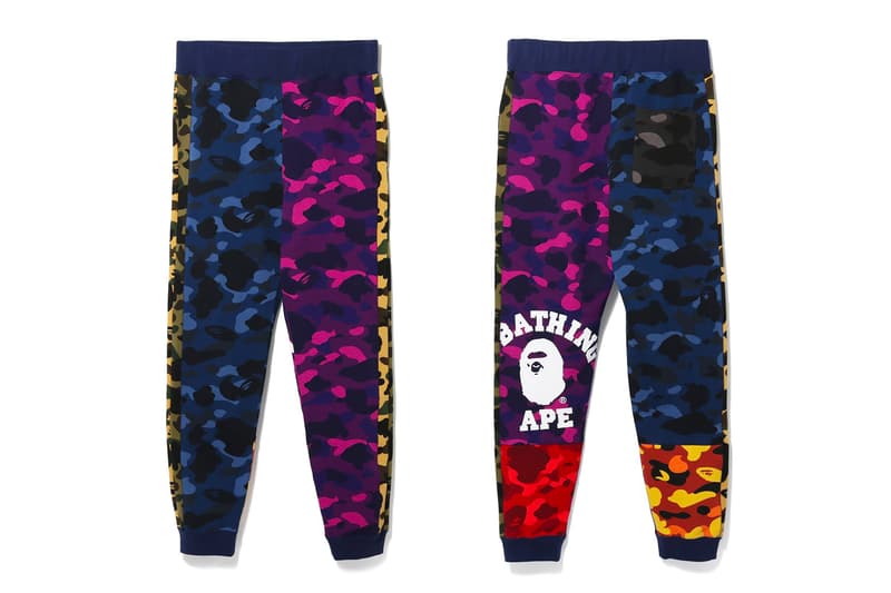 bape mix camo sweatpants