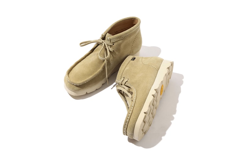 BEAMS clarks wallabee vibram sole gore tex lining collaboration exclusive drop release japan boot october 2018 buy purchase sale pre order tan suede beige christo
