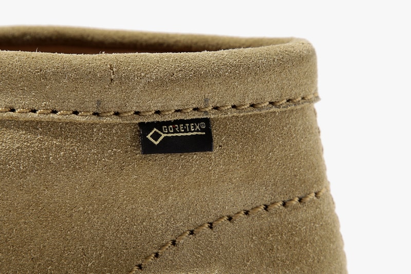 BEAMS clarks wallabee vibram sole gore tex lining collaboration exclusive drop release japan boot october 2018 buy purchase sale pre order tan suede beige christo