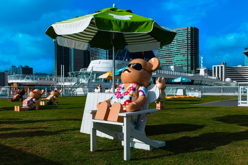 bearbrick harbour city summer chill 2000 percent sun bathing