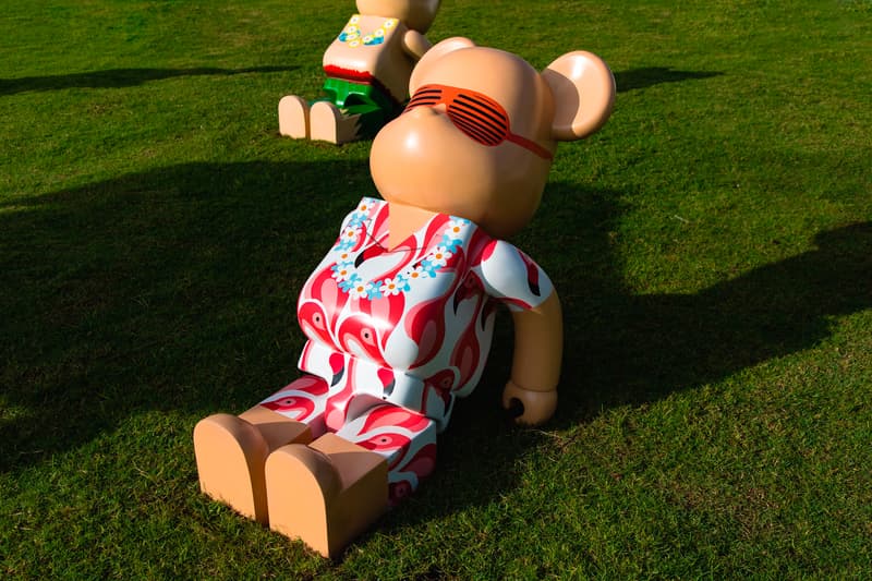 bearbrick harbour city summer chill 2000 Hawaiian print sun bathe