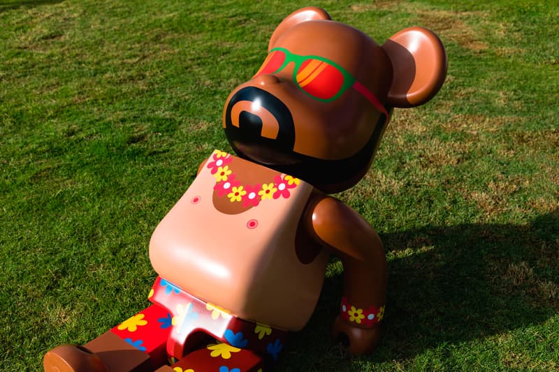 bearbrick harbour city summer chill 2000 Hawaiian print sun bathe