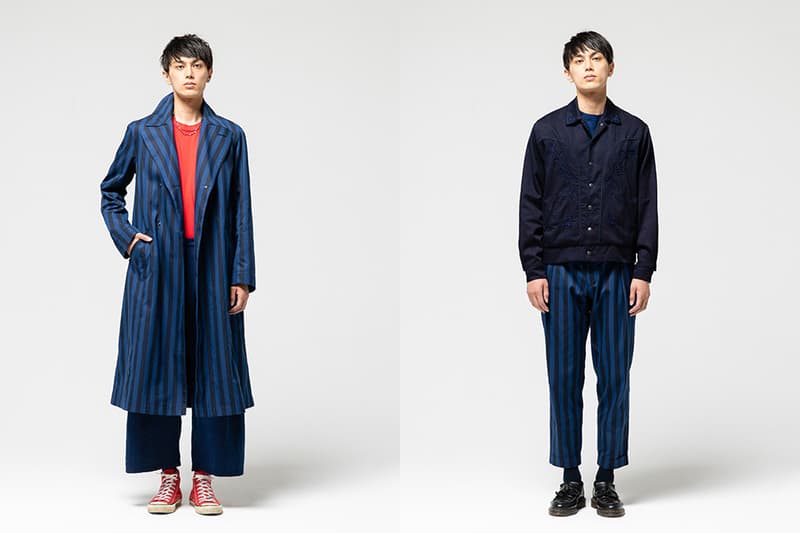 Blue Blue Japan lookbook spring summer 2019 collection tie dye indigo patchwork boro stitching denim