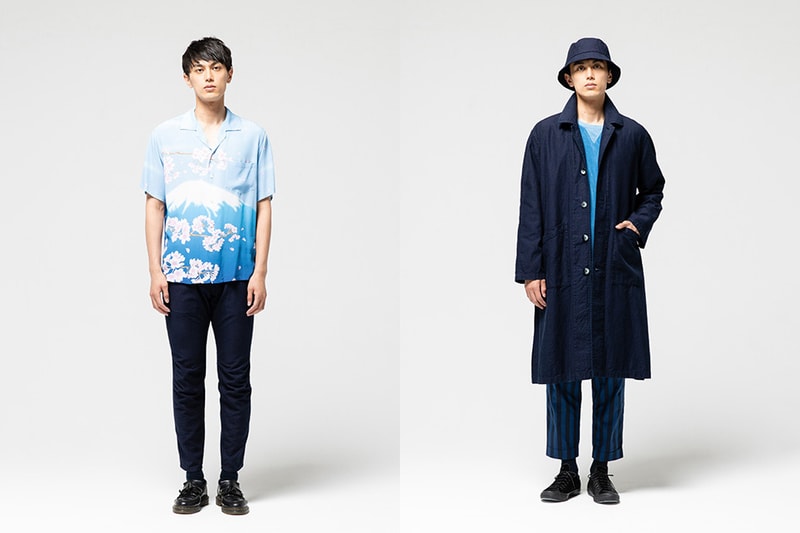 Blue Blue Japan lookbook spring summer 2019 collection tie dye indigo patchwork boro stitching denim