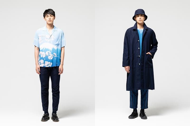 Blue Blue Japan lookbook spring summer 2019 collection tie dye indigo patchwork boro stitching denim