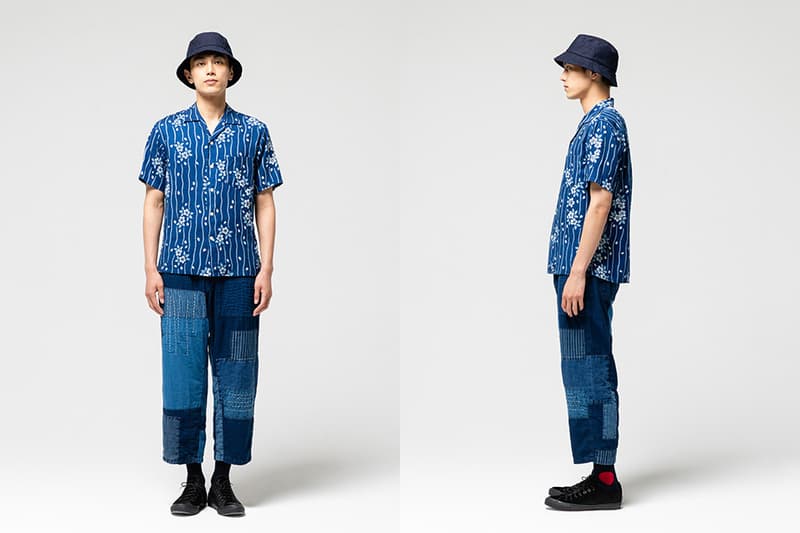 Blue Blue Japan lookbook spring summer 2019 collection tie dye indigo patchwork boro stitching denim