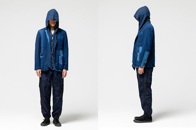 Blue Blue Japan lookbook spring summer 2019 collection tie dye indigo patchwork boro stitching denim