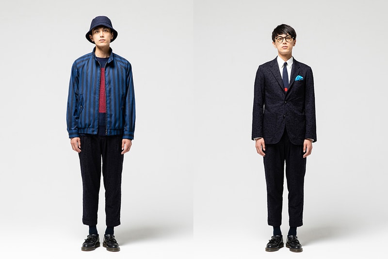 Blue Blue Japan lookbook spring summer 2019 collection tie dye indigo patchwork boro stitching denim