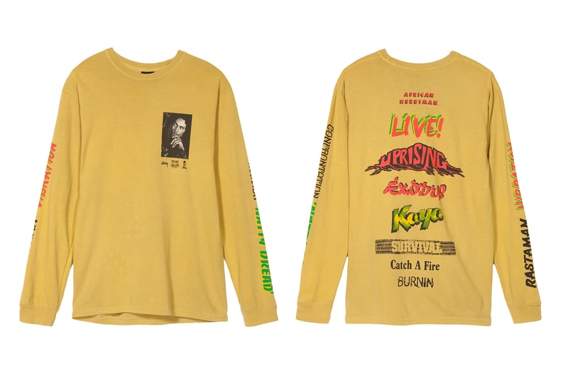 Bob Marley Stussy Collab Spring Summer 2018 Reggae Bob Marley & The Wailers graphic tee shirt july 6 2018 drop release date info