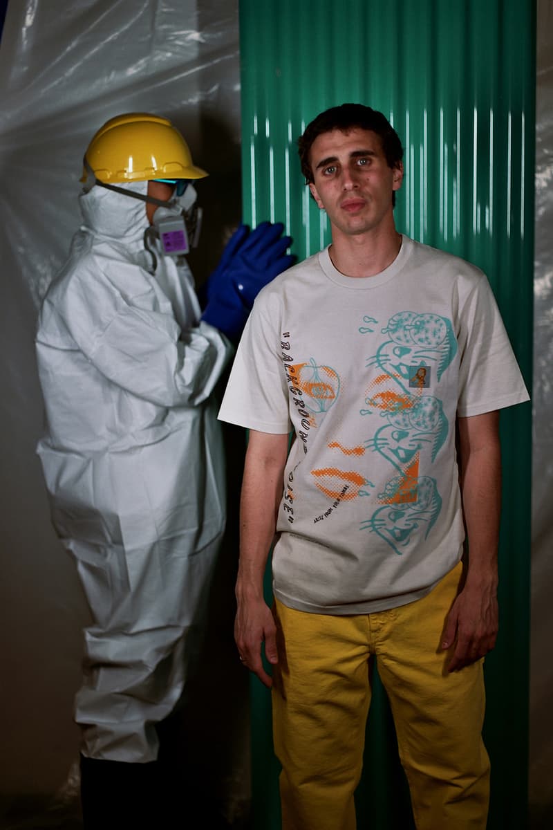 brain dead carhartt wip collaboration capsule july 14 drop release date info logo overalls tee shirt cap hat yellow carpenter pants graphic jacket release date sale buy