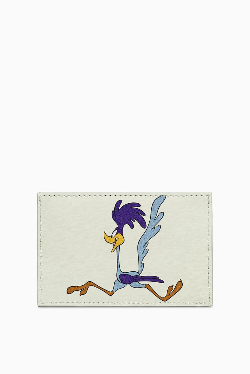 calvin klein 205w39nyc wile e coyote the roadrunner looney tunes leather bags zipper wallet card case intarsia reverse knit sweater collaboration black cream blue fall winter 2018 drop release date pre order buy sale shop sell