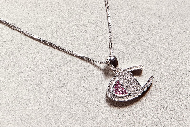 Champion 14K Gold-Plated Sterling Silver Charm Necklaces silver