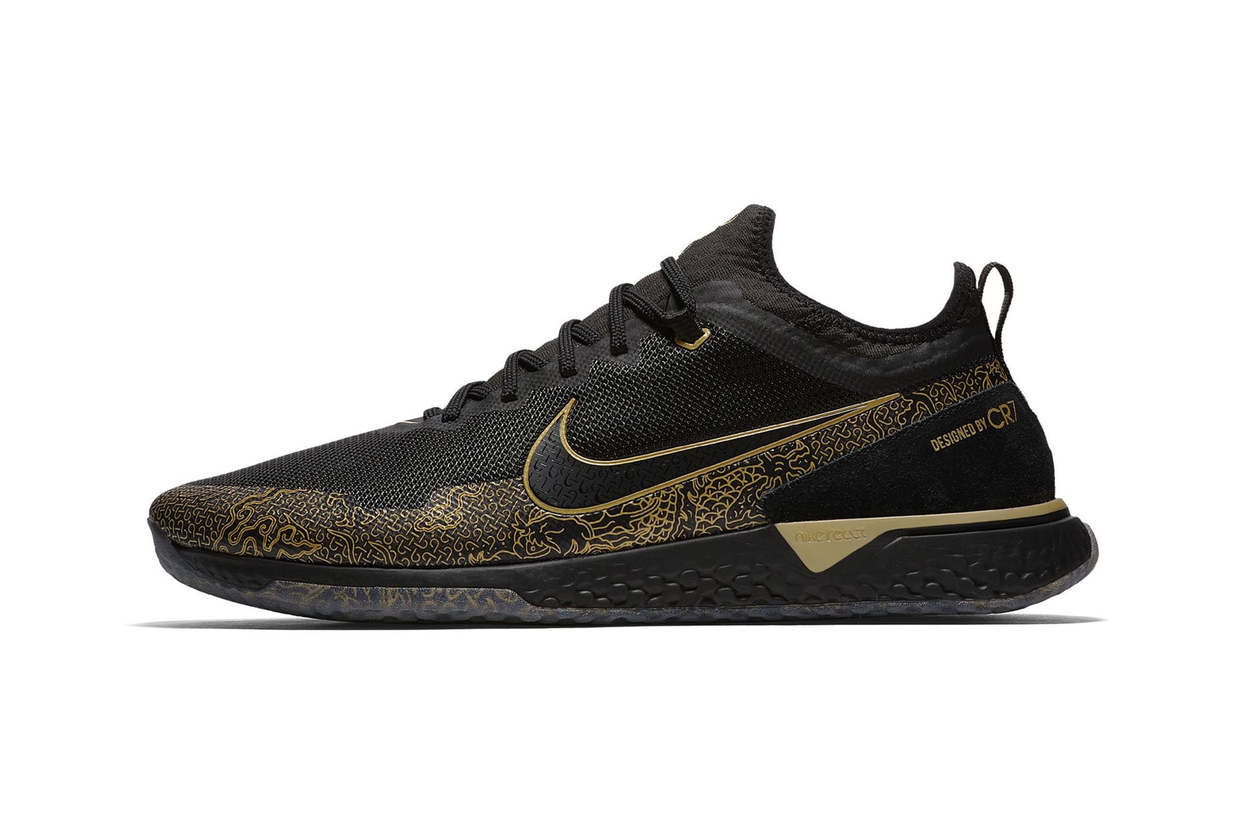 Cristiano Ronaldo Nike FC CR7 "Black/Metallic Gold" sneaker release date price