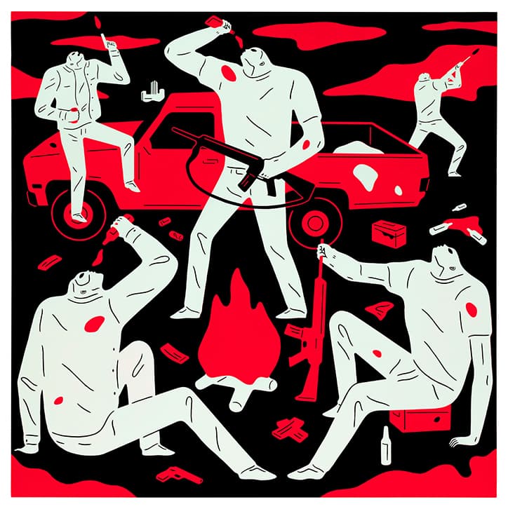 Cleon Peterson "Blood and Soil" Exhibition