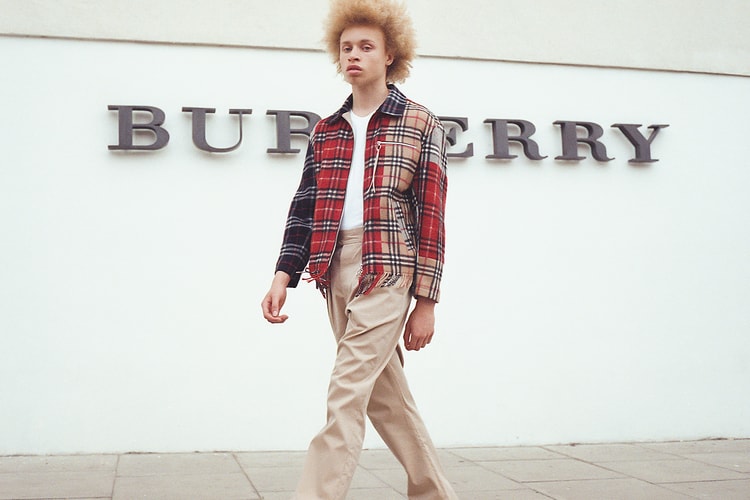 clothsurgeon Creates Patchwork Jacket out of Vintage Burberry Scarves