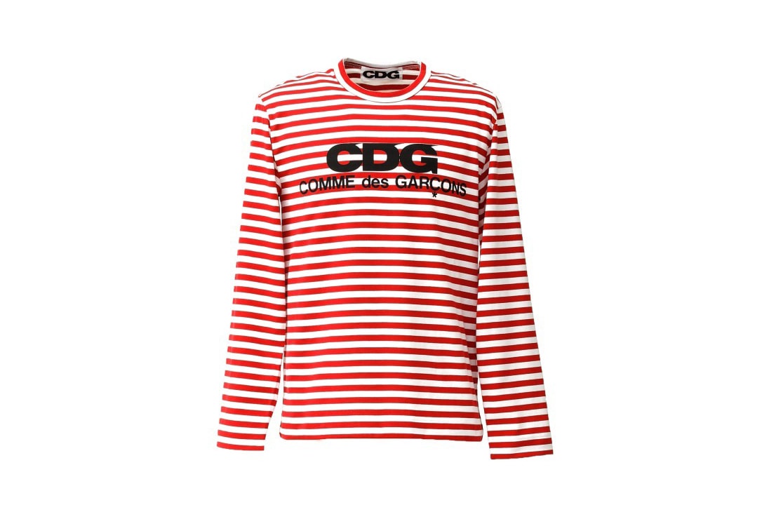 COMME des GARÇONS CDG sublabel brand drop july 20 2018 collection poncho striped shirt hoodie quilted jacket bag logo japan shibuya osaka