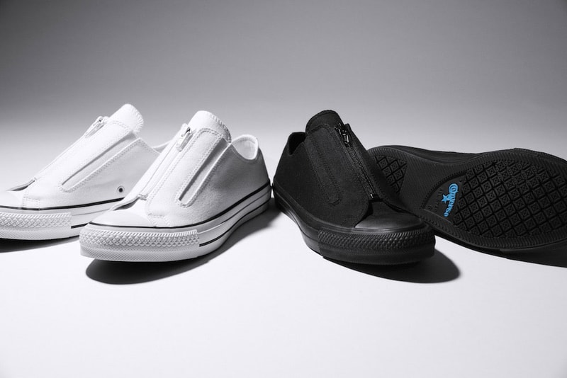 converse japan center zipper low slip on chuck taylor all star august 2018 drop release date exclusive buy sale black white