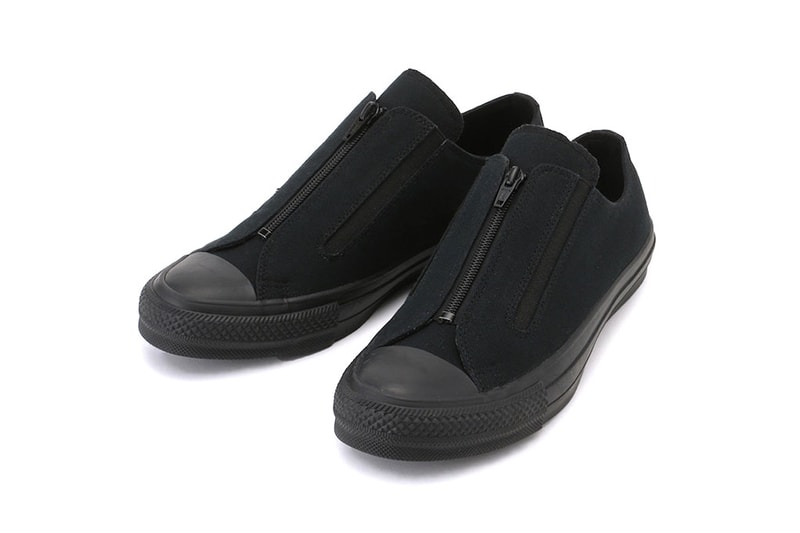 converse japan center zipper low slip on chuck taylor all star august 2018 drop release date exclusive buy sale black white