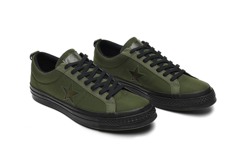 carhartt wip converse one star collaboration september 6 2018 green black