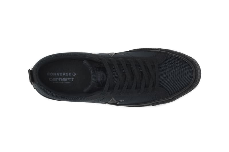 carhartt wip converse one star collaboration september 6 2018 all black