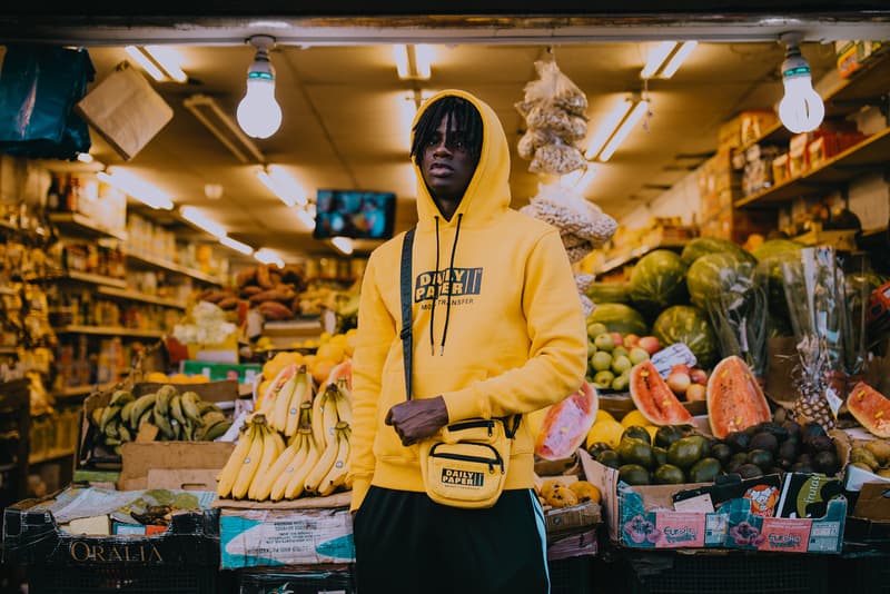 Daily Paper "Money Transfer" 2018 Capsule Collection Collab Lookbook Yellow Black Tees Tote Bags Track Pants Joggers Socks Hoodies