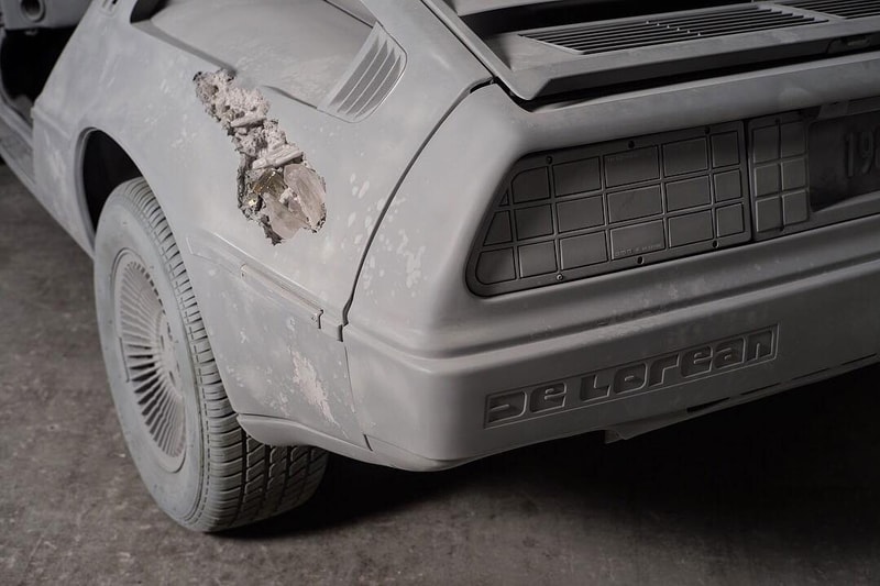 Daniel Arsham "3018" Exhibition Galerie Perrotin New york delorean car future relic art show opening hours address
