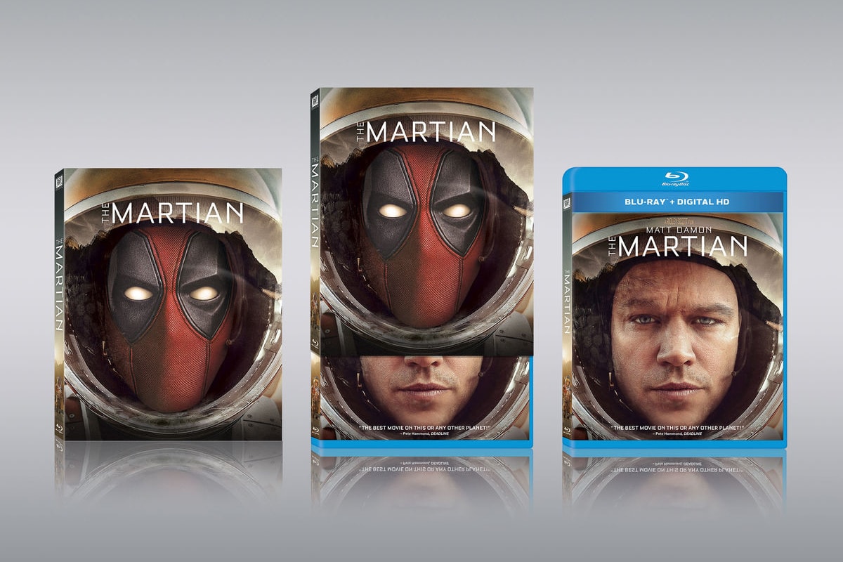 Deadpool Photobomb Fox Blu-Ray Covers Alien The Martian The Devil Wears Prada 127 Hours The Day After Tomorrow City Slickers 20th Century Fox release date august 7 21