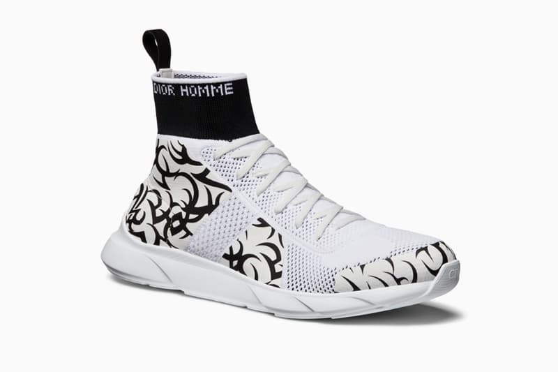 B21 B23 Socks High Top Sneaker Trainer Tribal Knit Technical Canvas