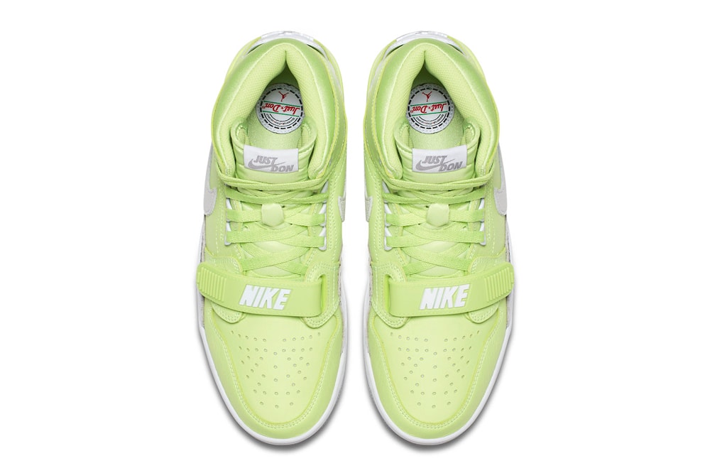 Don C Jordan Legacy 312 Ghost Green Official Look Release Brand Just Don Nike Air Jordan 1 3 Air Trainer