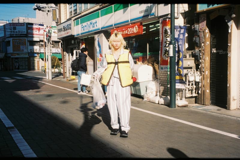 doublet 2018 Fall/Winter Lookbook Lookbooks Fashion LVMH Prize winner Masayuki Ino outwear jacket coat wendys hamburger track pants packaging foil metallic silver the painting cheetah tiger leather moto biker spa resort robe dog