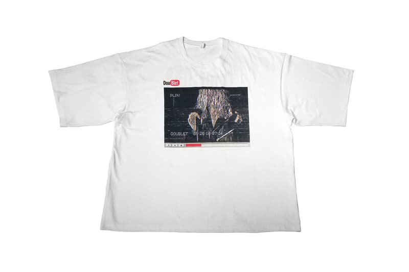Doublet Wism collaboration collection july 14 drop release date tee shirt youtube exclusive before after heat sensitive shirt limited fall winter