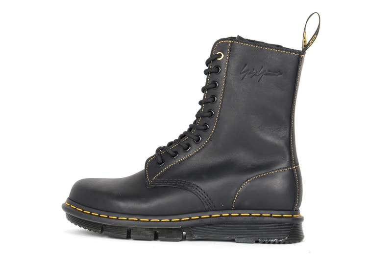Dr. Martens x Yohji Yamamoto Fall/Winter 2018 Collab Collaboration Collection Boots Shoes Kicks Trainers Sneakers Footwear 1460 10-hole boot silhouette paris fashion week release information