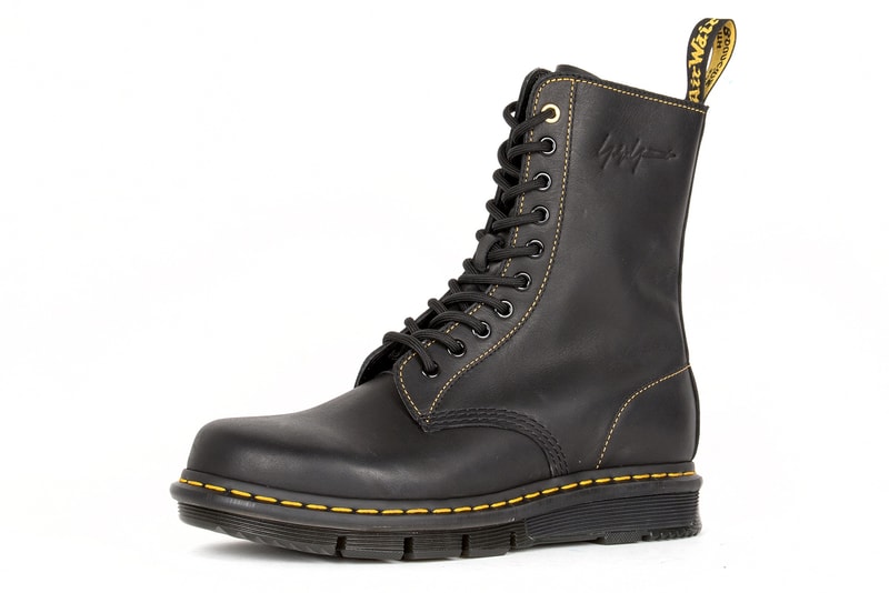 Dr. Martens x Yohji Yamamoto Fall/Winter 2018 Collab Collaboration Collection Boots Shoes Kicks Trainers Sneakers Footwear 1460 10-hole boot silhouette paris fashion week release information