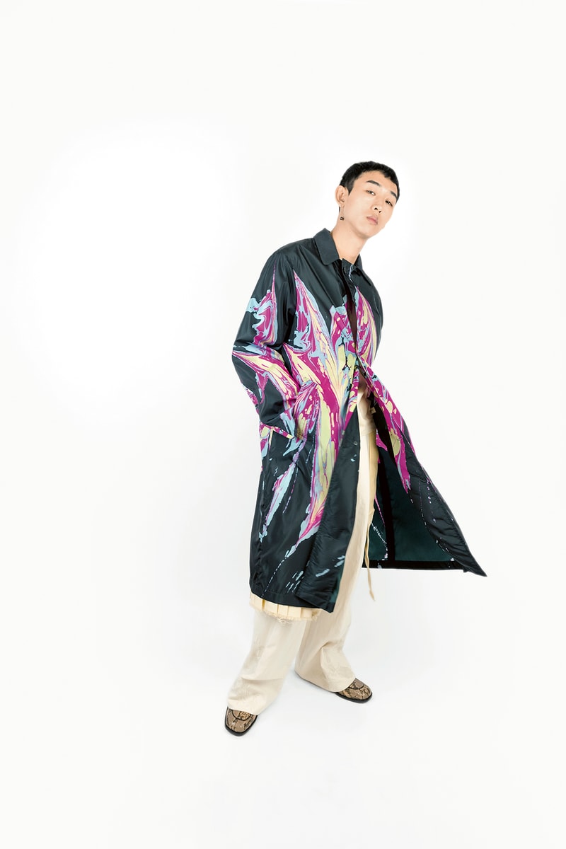 dries van noten ebru marble print raincoats limited release august 2018 drop buy purchase sale