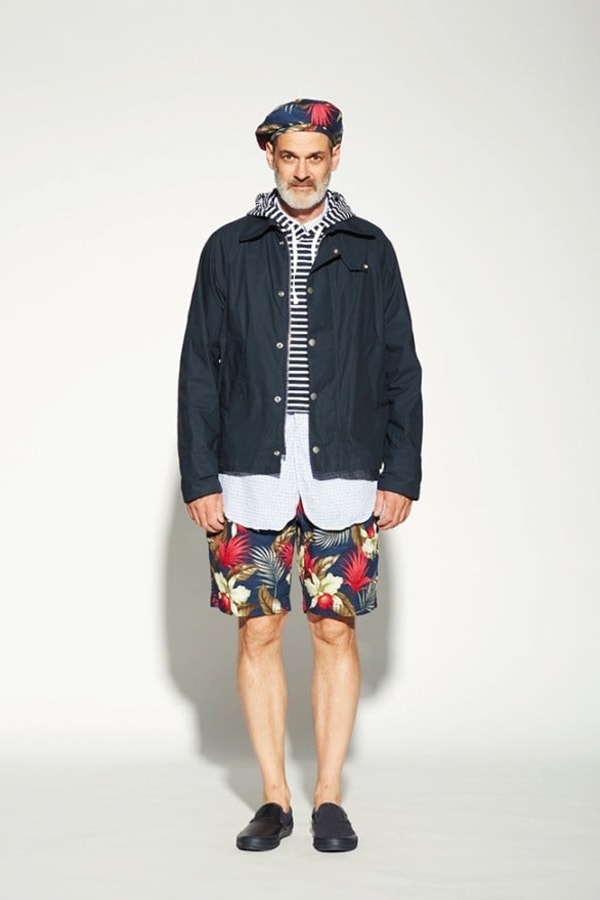 Engineered Garments Spring Summer 2019 Lookbook Birkenstocks Hoka One One Suicoke sandals adidas Vans Tricker